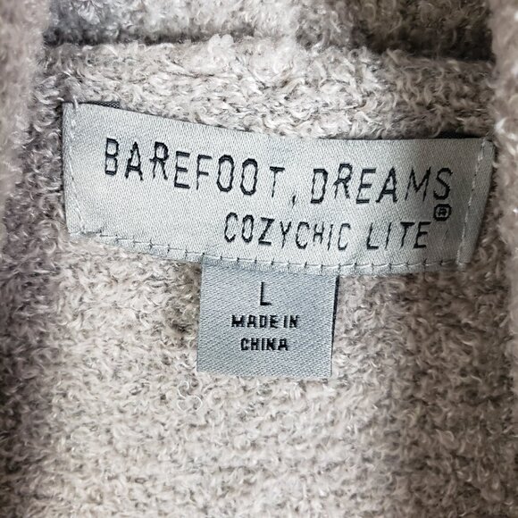 BAREFOOT DREAMS CozyChic Lite Circle Cardigan Lounge Boho size L - Picture 5 of 13